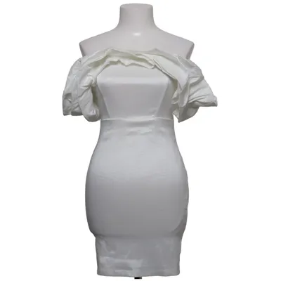 Robe de cocktail (Blanc) de Naanaa Élasthane, Polyamide, Polyester