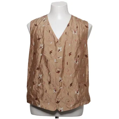 Suit vest (Beige, Brown) from Wilvorst Acetate, Cupro, Silk