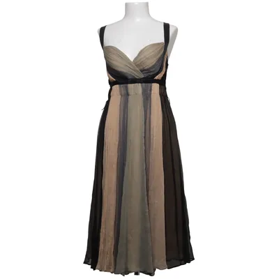 Jurk (Zwart, Beige, Grijs) van Nicowa Polyester, Zijde