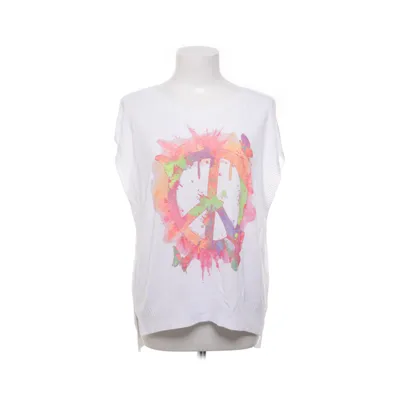 Top (White, Multicolored) from Made in italy Nylon, Viscose