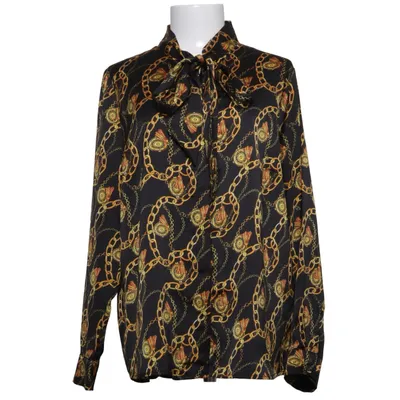 Blouse lavallière (Noir, Multicolore) de Long Island Polyester, Viscose