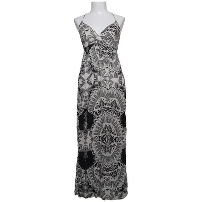 Långklänning (Svart, Vit, Flerfärgad) från Happy Holly Viskos