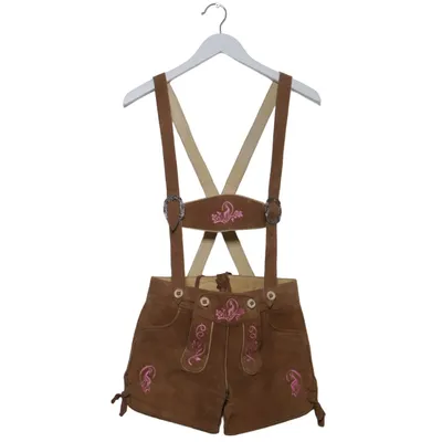 Dungaree shorts (Brown, Pink) from Original Steindl Leather