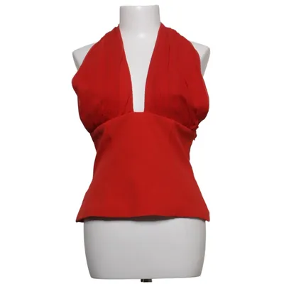 Haltertop (Rood) van Zara Elastaan, Polyester