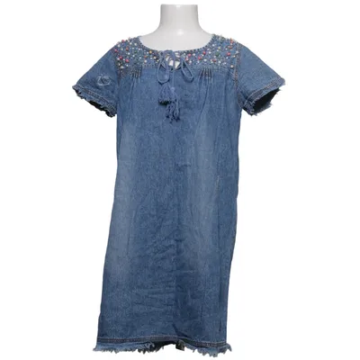 Denim jurk (Blauw) van Anokhi Katoen