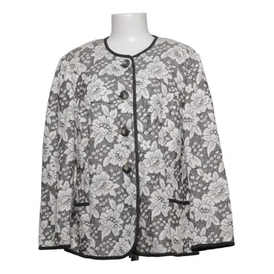 Strickjacke (Weiß, Grau) von Atelier GS Baumwolle, Elasthan, Polyester