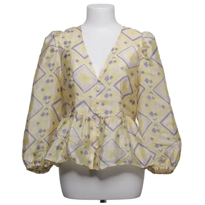 Bluse (Gelb, Grau, Weiß) von Baum Und Pferdgarten Recyceltes Polyester