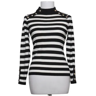 Pull-over (Noir, Blanc) de Drôle de Copine Coton, Viscose