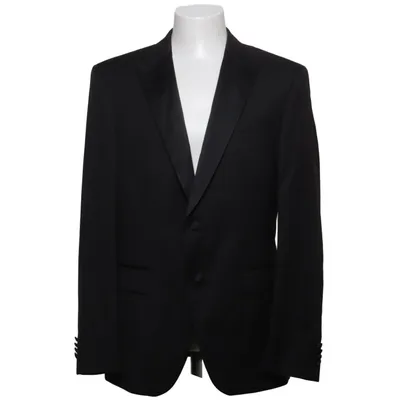 Smokingblazer (Sort) fra Guabello Acetat, Silke, Viscose, Uld