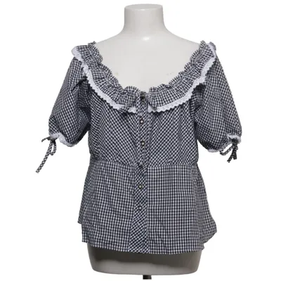 Dirndlbluse (Schwarz, Weiß) von Brandl Tracht Baumwolle, Polyester