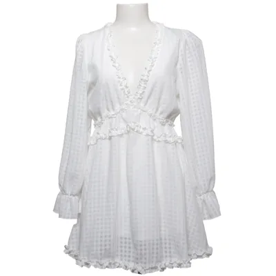 Jurk (Wit) van Dennis Maglic Polyester