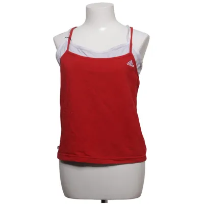 Træningstanktop (Rød, Hvid) fra Adidas Bomuld, Elastan, Polyester