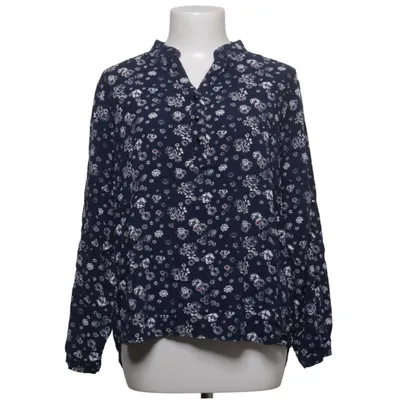 Blouse (Blue, White, Multicolored) from Menglu Cotton