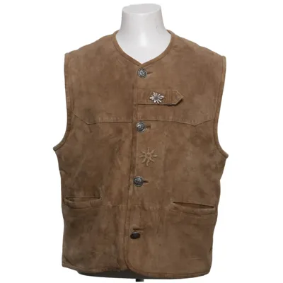 Gilet en cuir (Marron) de Alphorn Cuir, Polyester