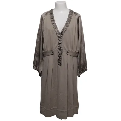 Jurk (Beige) van Gustav Katoen, Elastaan, Polyamide, Zijde