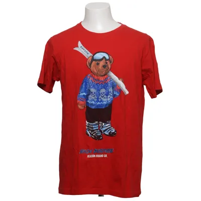 T-shirt (Rood, Meerkleurig) van Reason Katoen