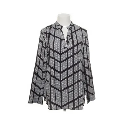 Blouse (Black, White) from JustFashionNow Polyester, Elastane