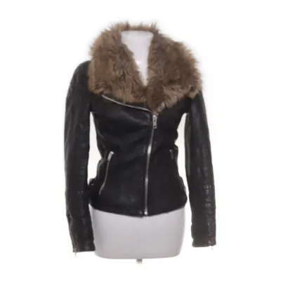 Shearling jacket (Black, Brown) from Jofama by Kenza Acrylic, Polyester, Faux fur, Leather, Viscose