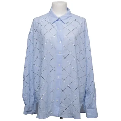 Shirt (Blauw, Wit) van ONLY Blue Denim Katoen