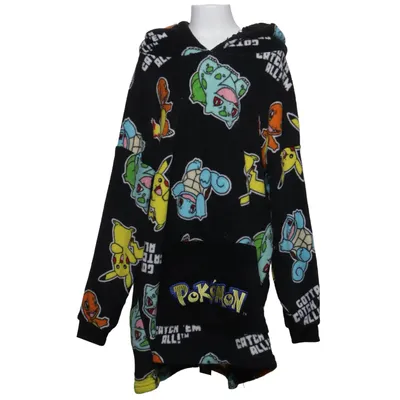 Hættetrøje (Sort, Flerfarvet) fra Pokémon Polyester