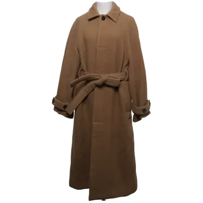 Coat (Beige) from HundHund Mohair, Polyamide, Wool