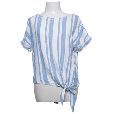 Top (Blue, White) from EDC by ESPRIT Linen, Viscose