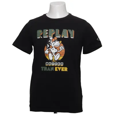 T-shirt (Noir) de Replay Coton