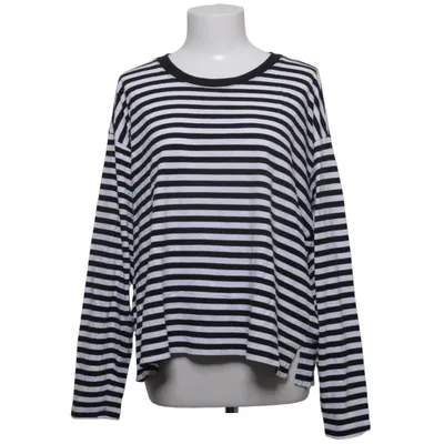 Långärmad t-shirt (Vit, Svart) från Monki Bomull, Modal