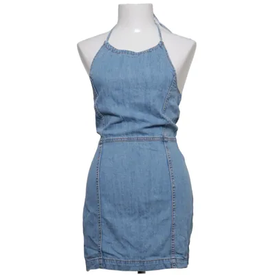 Halterneck dress (Blue) from Monki Cotton