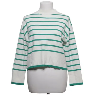 Sweater (White, Green) from Mango Polyamide, Polyester, Viscose