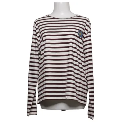 T-shirt à manches longues (Blanc, Marron) de Love the Lounge Coton biologique