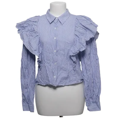 Shirt (Blue, White) from Zara Cotton