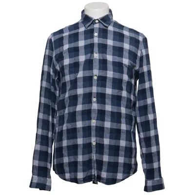 Flannel skjorte (Blå, Hvid) fra PL & CO Casual Attire Bomuld