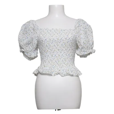 Crop top (White, Blue, Multicolored) from Jolio & Co Cotton, Polyester