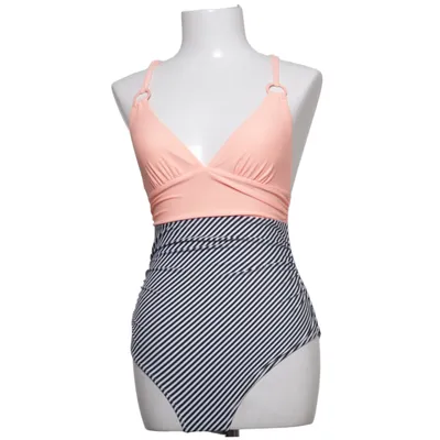 Maillot de bain une pièce (Noir, Blanc, Orange) de Cupshe Élasthane, Polyamide, Polyester