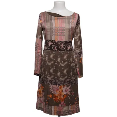 Klänning (Brun, Rosa, Flerfärgad) från Maliparmi Elastan, Polyester, Silke