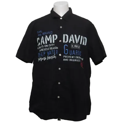 Chemise à manches courtes (C/63-1-25) de Camp David Coton