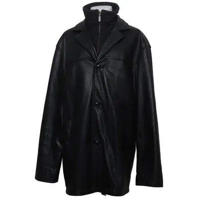 Leather coat (Black) from Redwood Outdoor Sportswear Leather, Polyester