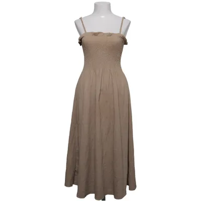 Maxikjole (Beige) fra H&M Elastan, Polyester