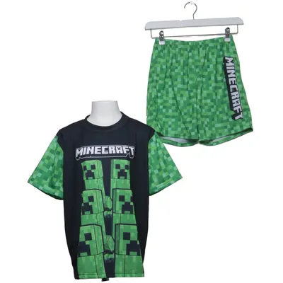 Pyjama (Vert, Noir, Multicolore) de Minecraft Polyester