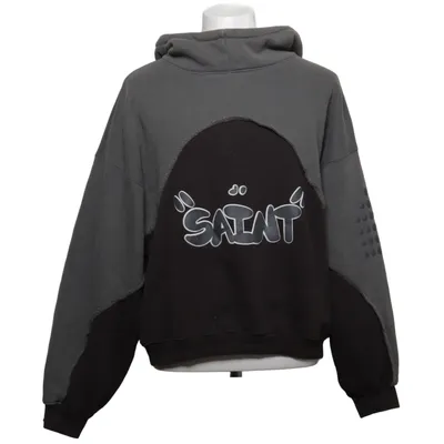 Hoodie (Gray, Black) from Saint Cotton, Polyester, Viscose