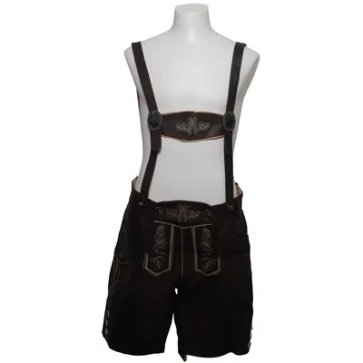 Lederhosen (Brun) fra Livergy Bomuld, Læder