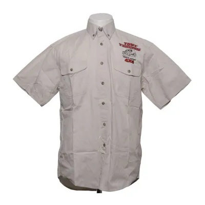 Short sleeve shirt (Beige) from James Harvest Cotton