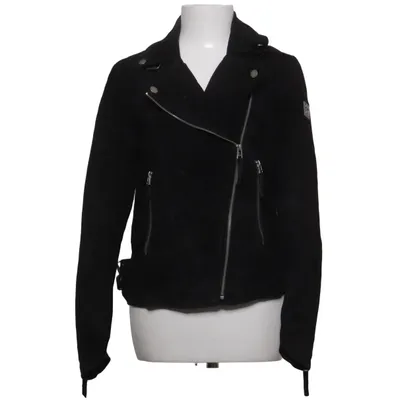 Bikerjacke (Schwarz) von Freaky Nation Leder, Polyester