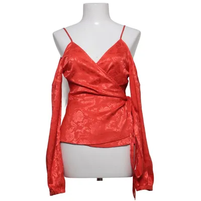 Wrap blouse (Red) from Gina Tricot Polyester