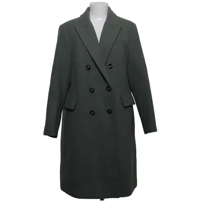 Frakke (Grøn) fra Mango Akryl, Bomuld, Polyamid, Genanvendt polyester, Viscose, Uld