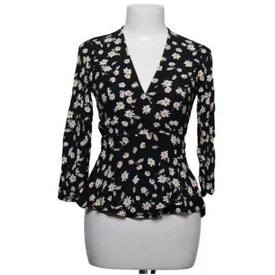 Wikkelblouse (Zwart, Wit, Geel) van Sportsgirl Viscose