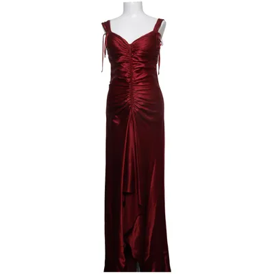 Avondjurk (Rood) van Nicowa Polyester, Zijde