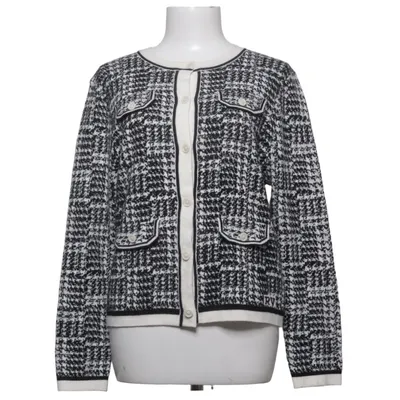 Strickjacke (Schwarz, Weiß) von Roberto Verino Acryl, Baumwolle, Nylon, Polyester
