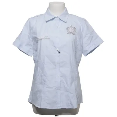 Short sleeve shirt (Blue) from Marine Bleu Cotton